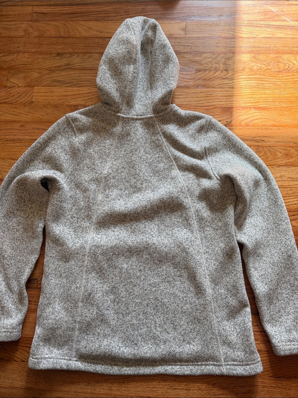 The North Face Gray Heather Embroidered Logo Fleece size L - Picture 4 of 6